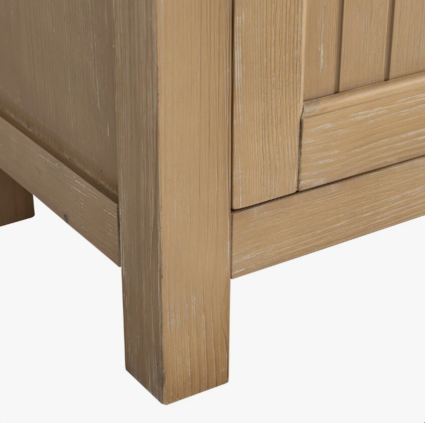 7 Farmhouse Beadboard Single Sink Bathroom Vanity Cabinet