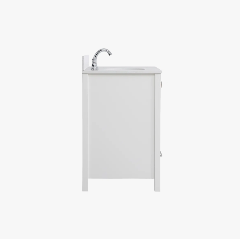 7 Modern Single Sink White Shaker Bathroom Vanity Cabinet