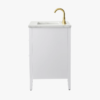 7 Coastal Bright White Fluted Vanity for Small Bathrooms
