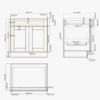 7 Modern Light Gray Shaker Base Cabinet for Custom Countertop Kitchen & Bath Remodel