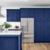 Modern Navy Blue Shaker Wall Cabinet for Kitchen Remodel & Custom Cabinetry Matching