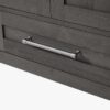 48" Solid Wood Grey Bathroom Vanity with Stone Top for Contemporary Master Bath Remodel