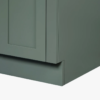 7 72 Inch Sage Green Shaker Double Undermount Sink Bathroom Vanity, White Quartz Countertop & Brushed Gold Hardware