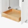 7 72 Inch Pure White Shaker Double Undermount Sink Bathroom Vanity, White Quartz Countertop & Matte Black Hardware