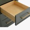 60" Muted Green Wood Single Vanity for Contemporary & Farmhouse Master Bath Remodel