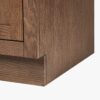 Modern Walnut Shaker Vanity Cabinet with Dovetail Wood Drawers for Farmhouse & Coastal Bath Remodel