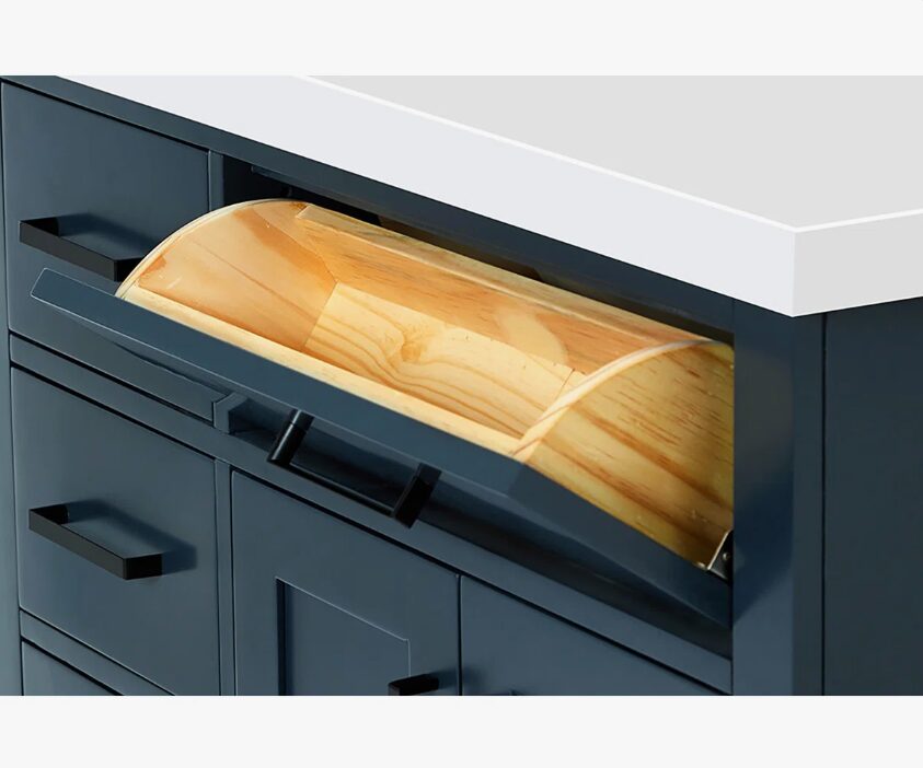 8 36 Inch Navy Blue Shaker Single Sink Bathroom Vanity White Quartz Top Soft Close Drawers Matte Black Hardware