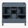 9 Farmhouse Blue Freestanding Vanity Base with Raised Panel Doors & Decorative Legs
