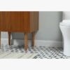24" Narrow Mid Century Modern Wood Vanity for Powder Room & Guest Bath