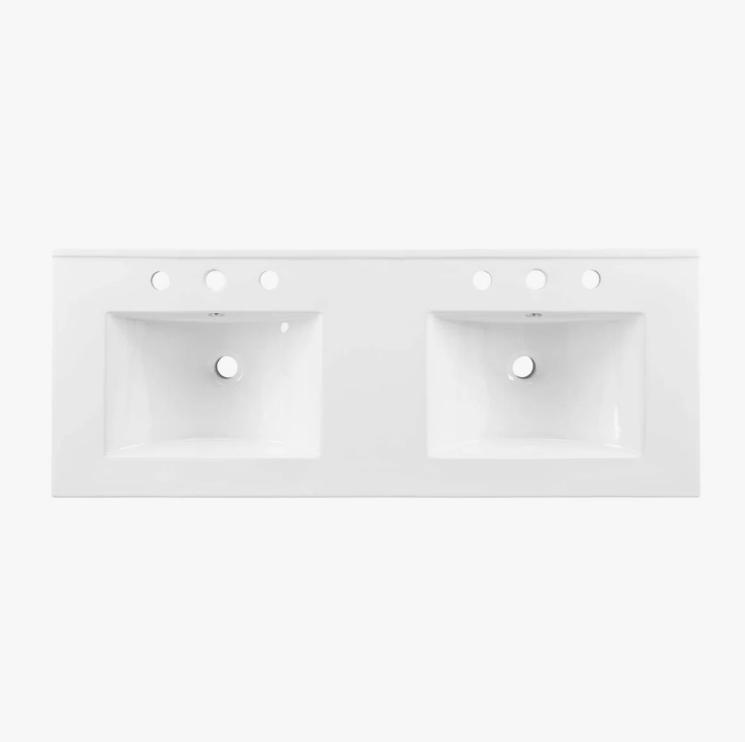 9 48" Coastal Rattan Double Bathroom Vanity for Master Bath Remodel