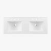 9 48 Inch Walnut Rattan Double Sink Mid-Century Bathroom Vanity with White Quartz Top