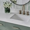 9 Modern Sage Green Shaker Vanity Cabinet with Dovetail Pine Drawers for Earthy Tone Bath Remodel
