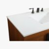 9 Modern Farmhouse Walnut Vanity Cabinet with Open Base Clearance for Industrial Bathroom Remodel