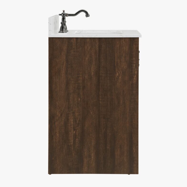 9 Rustic Farmhouse Brown Vanity for Country, Industrial & Transitional Bathroom Remodel