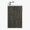 9 Farmhouse Rustic Gray Vanity with Cross Barn Door for Country & Industrial Bathroom Remodel