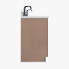 72 Inch Dusty Pink Shaker Double Undermount Sink Bathroom Vanity, White Quartz Countertop & Matte Black Hardware