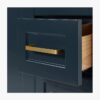 9 Luxury Navy All-in-One Bathroom Vanity with Carrara Marble Countertop
