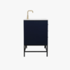 48 Inch Navy Blue Freestanding Bathroom Vanity with Gold Hardware