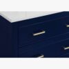 9 Navy Modern Single Sink Bathroom Vanity Cabinet