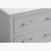 9 Light Gray Open Shelf Bathroom Vanity with White Quartz Countertop