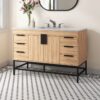 9 Modern Farmhouse Single Sink Wood Bathroom Vanity Cabinet