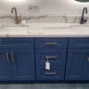Weixin Image_20250207144821 48" Navy Blue Shaker Single Sink Bathroom Vanity Base Cabinet