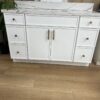 Weixin Image_20250314145149 48" White Shaker Single Sink Bathroom Vanity Base Cabinet