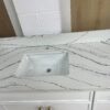 Weixin Image_20250314145154 48" White Shaker Single Sink Bathroom Vanity Base Cabinet