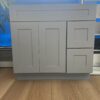 Weixin Image_20250330132918 36" Light Grey Shaker Single Sink Bathroom Vanity Base Cabinet