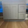 Weixin Image_20250330132924 36" Matte Gray Shaker Bathroom Vanity Base Cabinet Soft Close Doors & Drawers