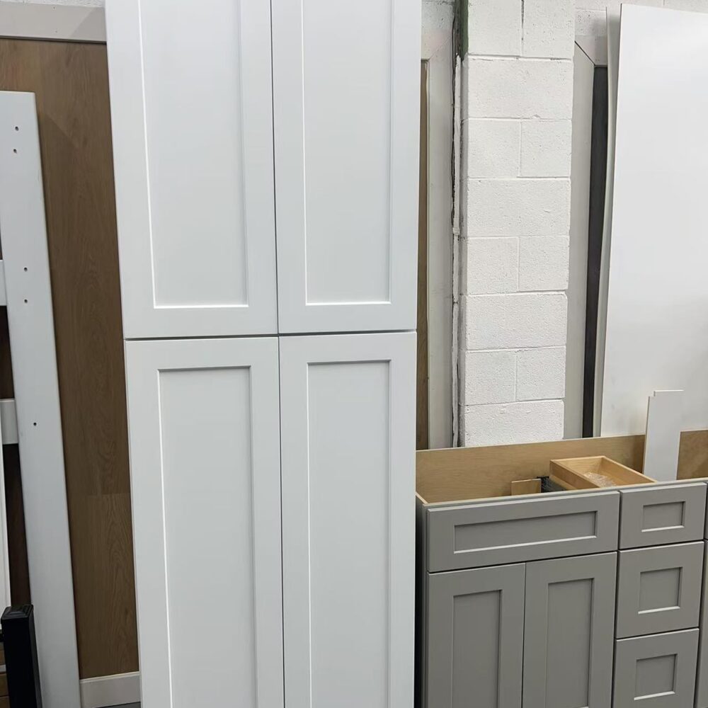 Weixin Image_20250511115517 4-Door Shaker Tall Pantry Cabinet for Kitchen Food Storage