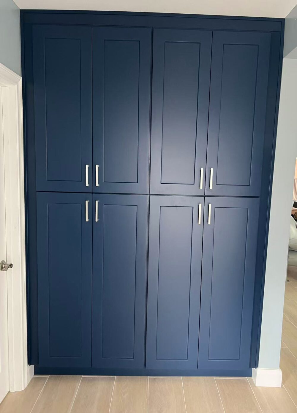 8-Door Shaker Pantry Cabinet for Kitchen Food & Linen Storage