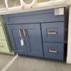 Weixin Screenshot_20250302175212 36" Dark Navy Shaker Single Sink Bathroom Vanity Base Cabinet