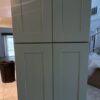 24" Sage Green Shaker Tall Pantry Storage Cabinet with Soft Close Doors