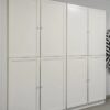 24" Matte White Shaker Tall Pantry Cabinet with Soft Close Doors & Knob Pulls