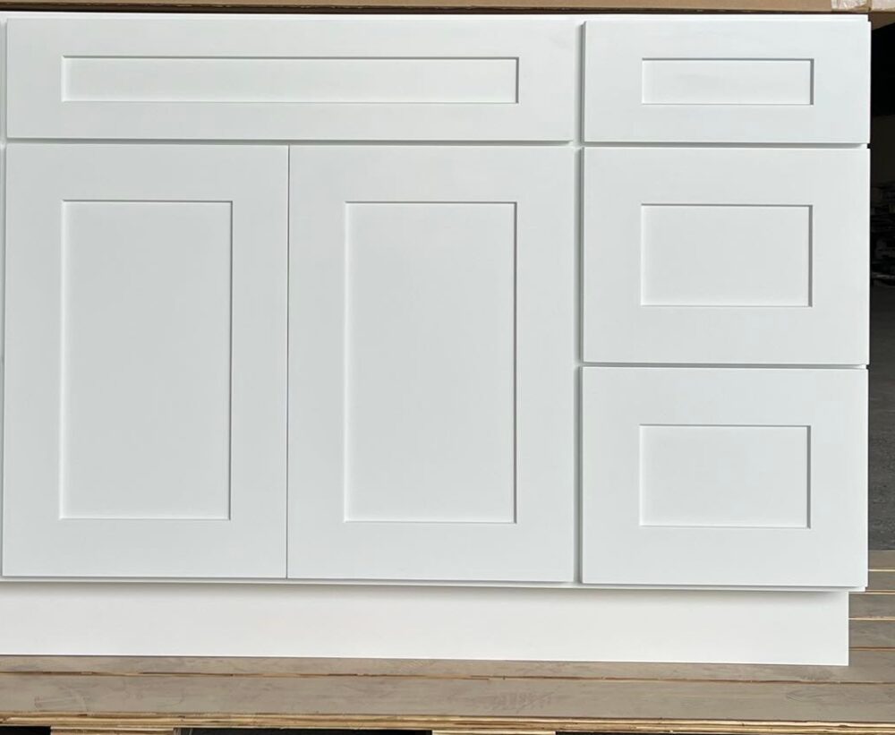 Weixin Screenshot_20250511150720 36" White Shaker Single Sink Bathroom Vanity Base Cabinet
