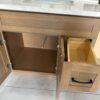 Weixin Screenshot_20250714171312 36 Inch Natural Oak Shaker Single Sink Bathroom Vanity Carrara Quartz Top Matte Black Hardware
