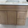 Modern Oak Bathroom Vanity Soft Close Doors & 2 Storage Drawers