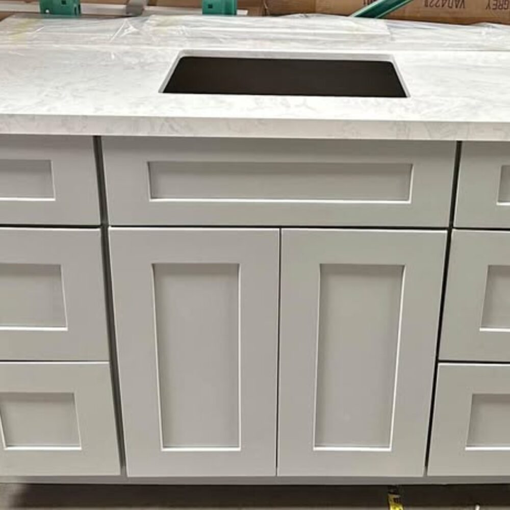 Weixin Screenshot_20250714171758 48 Inch White Shaker Bathroom Vanity with Marble Vein Quartz Countertop Single Sink