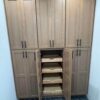 Full Height 12-Door Wood Kitchen Pantry Storage Cabinet