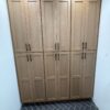 Full Height 12-Door Wood Kitchen Pantry Storage Cabinet