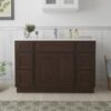 1 Espresso Shaker Vanity Base Cabinet with Large Soft-Close Storage Drawers