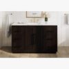 1 Transitional Herringbone Single Sink Bathroom Vanity with Full Soft-Close Hardware & Solid Wood Drawer Boxes