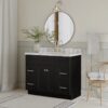 Transitional Shaker Bathroom Vanity Base Soft Close Drawers Large Cabinet Storage