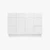 Freestanding Recessed Panel Vanity Cabinet Base for Custom Sink Countertop