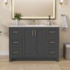 Modern Transitional Dark Gray Vanity Fully Assembled for Master Bathroom Renovation