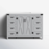 1 Modern Farmhouse Grey Single Vanity with Massive Drawer Storage for Guest & Main Bath