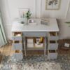 Light Gray Shaker Vanity Base Cabinet with Spacious Silent Soft-Close Storage