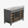Contemporary Light Gray Single Sink Vanity with Full Soft-Close Hardware & Solid Pine Drawer Boxes