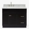 Contemporary Freestanding Single Vanity Cabinet Soft Close Drawers & Storage Cabinet